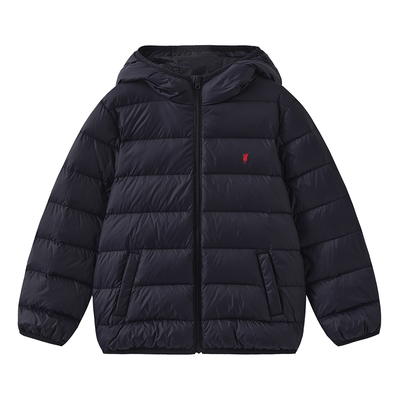 POLOWALK短款轻薄男童连帽羽绒服
