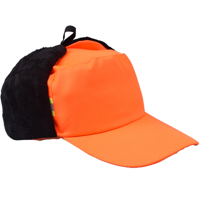 环卫工人帽子清洁工冬季加绒棉帽