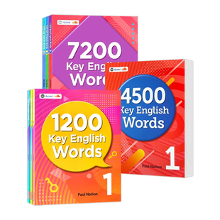 原版少儿英语词汇书 1200 4500 7200 Key English Words 6-15岁小学初中高中英语常见词典 KET/PET剑桥雅思中考高考核心词汇1000词