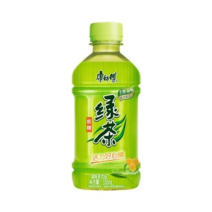 康师傅绿茶清香爽口迷你小瓶330ml×12瓶装富含茶多酚饮料茶整箱