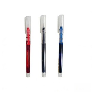 直液式速干走珠笔0.5mm笔中性笔黑色碳素笔蓝色水性笔大容量签写字笔小学生圆珠笔水笔考试专用刷题笔针管笔