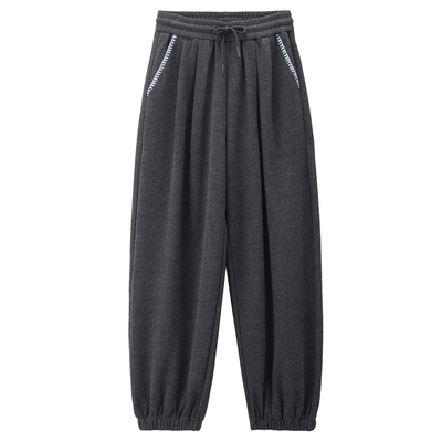 佐丹奴束脚裤长裤撞色勾线卫裤