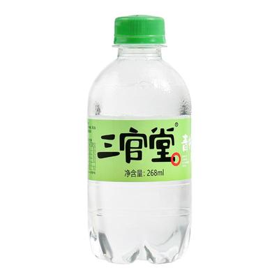 中秋国庆特价三官堂酷爽青柠味汽水268ml*8瓶整箱包邮0脂