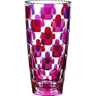 鲜花插花瓶玻璃水晶轻奢高端北欧风客厅大号摆件高端透明直筒花瓶