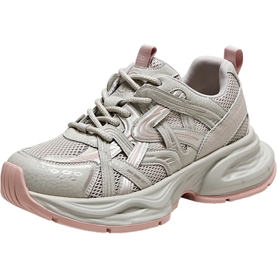 他她厚底休闲老爹鞋女鞋透气