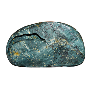 荣宝斋老坑孤品歙砚原石砚台文房四宝研墨条书法国画手工精雕天然砚石礼品礼盒