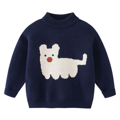 儿童毛衣男针织衫秋冬加厚