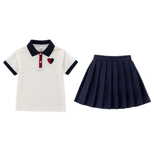 夏季六一儿童爱心服幼儿园毕业照班服小学生朗诵合唱比赛演出服装