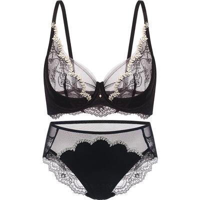 【套装】LACLOVER兰卡文春野初见系列法式蕾丝文胸套装