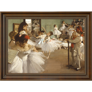 德加美式芭蕾舞玄关装饰画舞蹈艺术教室过道挂画客厅卧室床头壁画