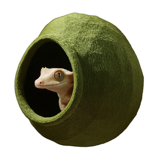 爬宠躲避屋造景睫角守宫蛋仔躲避窝助蜕皮树栖攀爬吸盘悬挂洞穴