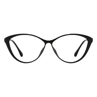 黑框复古猫眼近视眼镜女可配带度数素颜方圆脸倒梯形TR90玳瑁镜架