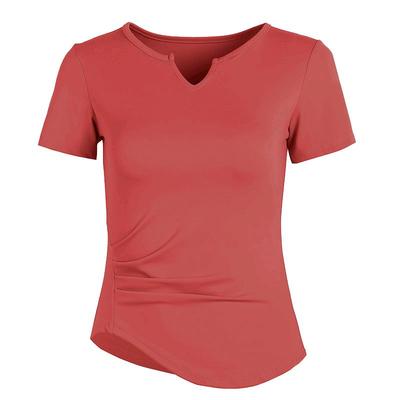 annerun紧身运动上衣女短袖