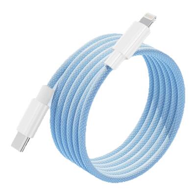 【30W快充】冠豆适用苹果14promax充电线17编织快充线iPhone16数据线2米15Plus手机13平板iPad充电器线12/11