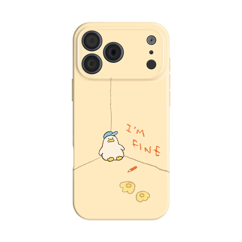 我很好鸭~ins适用iphone手机壳17promax苹果16mate80华为pura70nova13小米15opporeno14简约vivo荣耀300ace6
