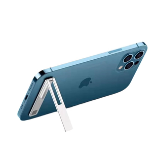 金属手机支架背贴小巧支撑粘贴式隐形随身折叠后面一字型懒人迷你