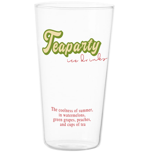 Teaparty原创耐热玻璃杯咖啡杯家用女生喝水杯子果汁杯啤酒杯商用