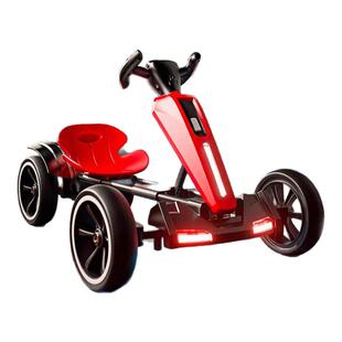 迪巴达儿童卡丁车电动四轮车可坐人2-10可折叠便携童车儿童玩具车