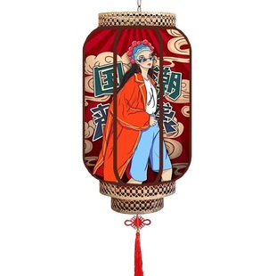 中国风国潮灯笼户外防水古风连串灯笼挂饰网红打卡景区灯笼墙装饰