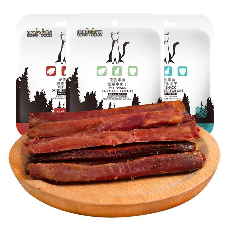 蒙贝猫零食猫用牛肉10g*30支成猫