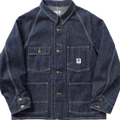 1930S赤耳丹宁四袋工装牛仔外套