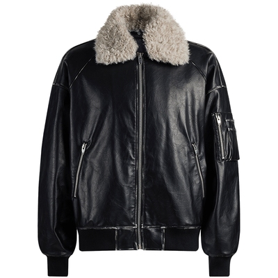 chinism毛领座山雕外套