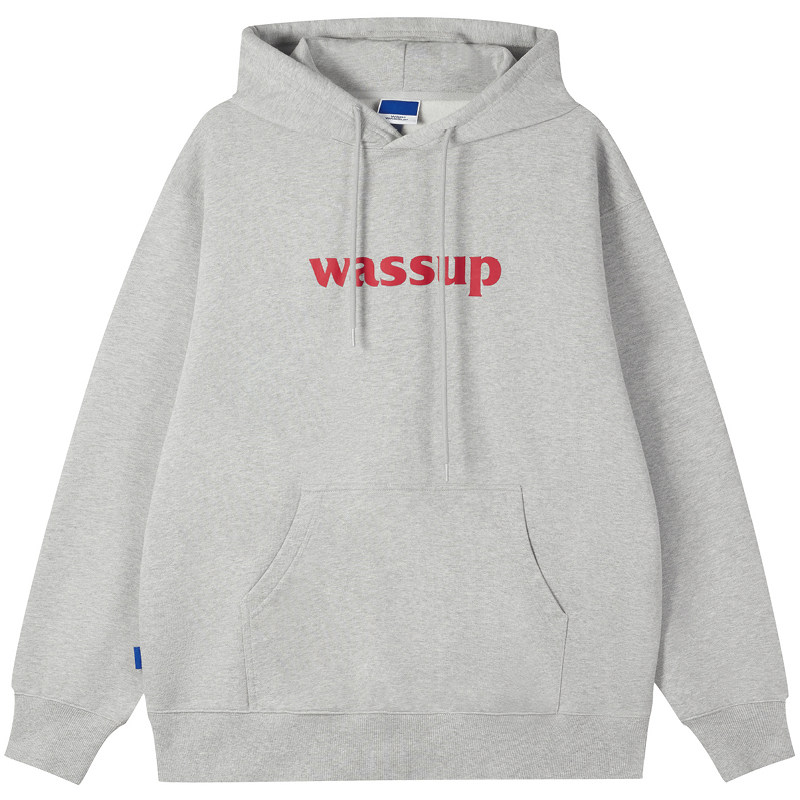 wassup潮牌卫衣男装衣服美式加绒重磅连帽卫衣情侣秋冬女百搭国潮