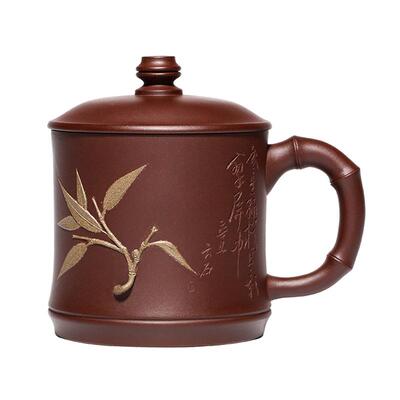节节高升宜兴紫砂杯男办公泡茶杯