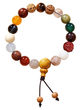 杭州正品灵隐十八籽菩提手串18子白玉菩提多宝手串佛珠盘玩手链