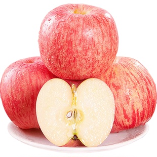 脆甜正宗陕西洛川苹果现摘当季整箱红富士包邮批发价采摘年货节