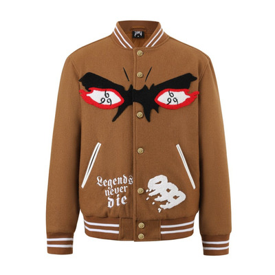 JuiceWrld重生之眼刺绣棒球夹克