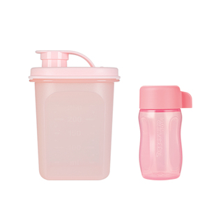 【自营】特百惠迷你纤巧壶350ml+依可瓶90ml各1只便携塑料水杯子