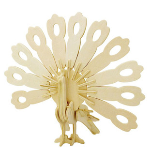 组装木质3d立体拼图8-12岁女孩子儿童益智玩具小动物手工拼装模型