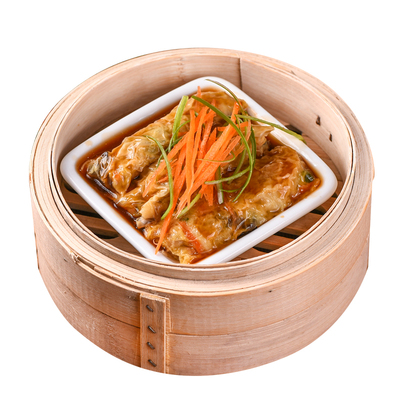 添运楼鸡丝腐皮卷素菜腐竹卷点心