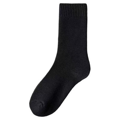 新店福利款1双装秋冬加厚男士毛圈袜御寒保暖抗寒男袜劳保中筒袜