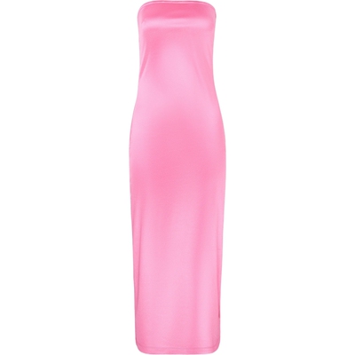 LoveShackFancy 春夏女芭比粉抹胸中长连衣裙