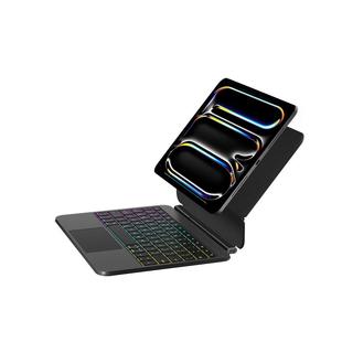 doqo2025新款ipad妙控键盘二代适用air7/6/5/4苹果a16磁吸10代13平板pro11英寸12.9触控一体蓝牙鼠标套装pad