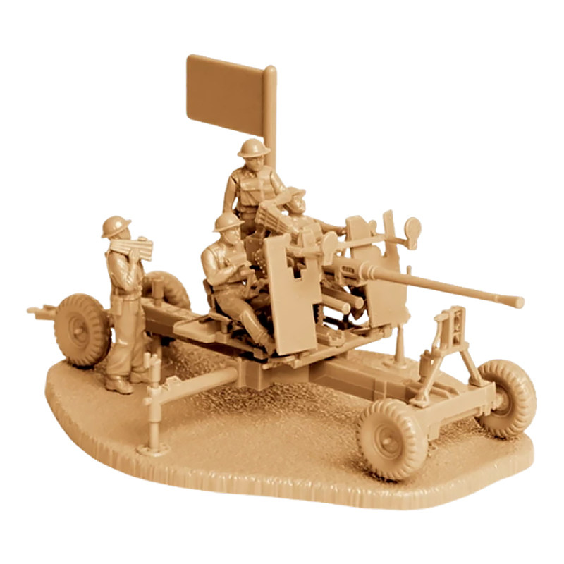 恒辉模型 红星 拼装模型 6170 1/72 英国博福斯40毫米MK-2 AA炮