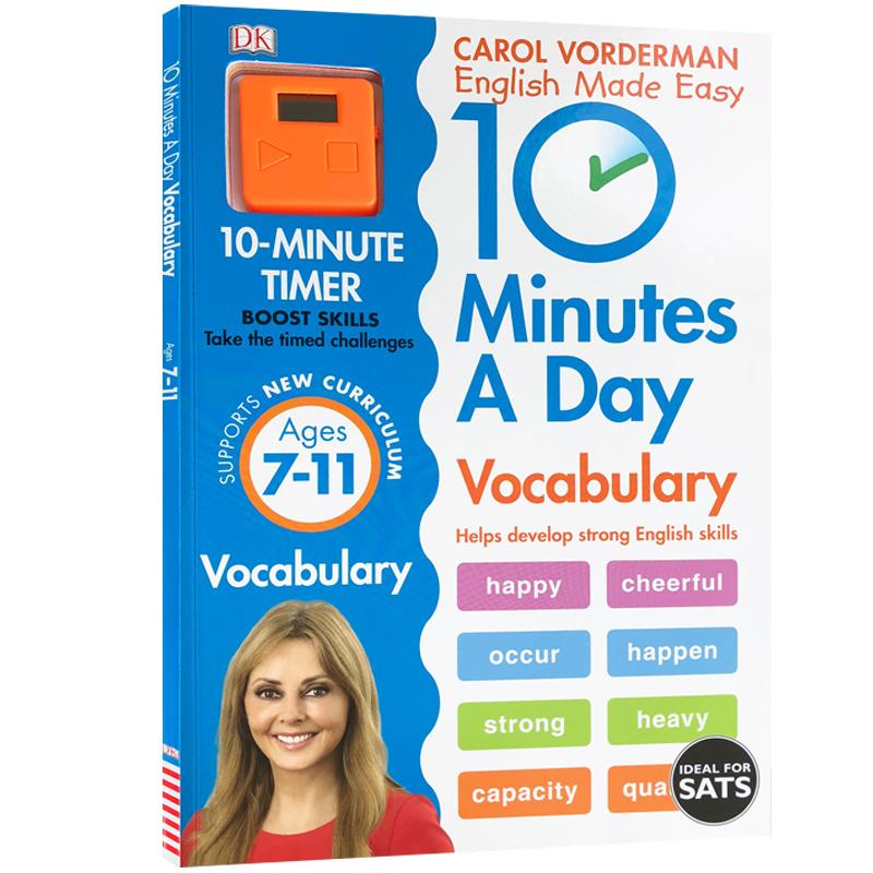 DK出版 每天十分钟：自然拼读 10 Minutes a Day Vocabulary Key Stage 2分级阅读课外教材词汇英语原版书小学生练习册7-11岁