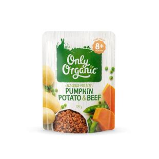 新西兰onlyorganic奥莉有机宝宝婴幼儿牛肉辅食品肉泥无添加*4袋