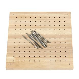 中国结定位板盘长结插桩盘神器diy手工编织活钉板木质包邮劳技课