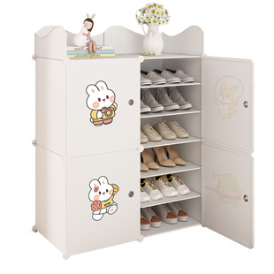 鞋架子家用门口小窄简易鞋柜收纳神器出租屋省空间宿舍鞋子收纳柜