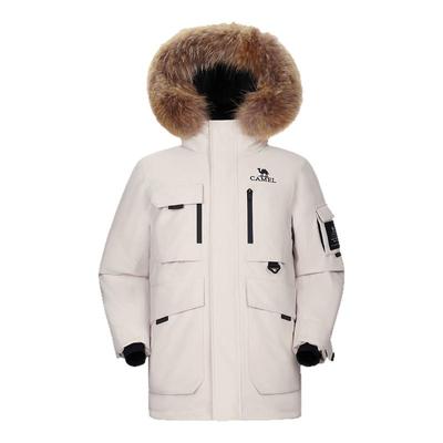 骆驼户外羽绒服冬季新款男款女款加厚保暖工装全压胶三防冲锋衣