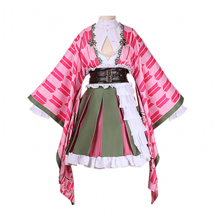 鬼灭之刃cosplay动漫人物服装二次元和服女仆裙甘露寺蜜璃五周年