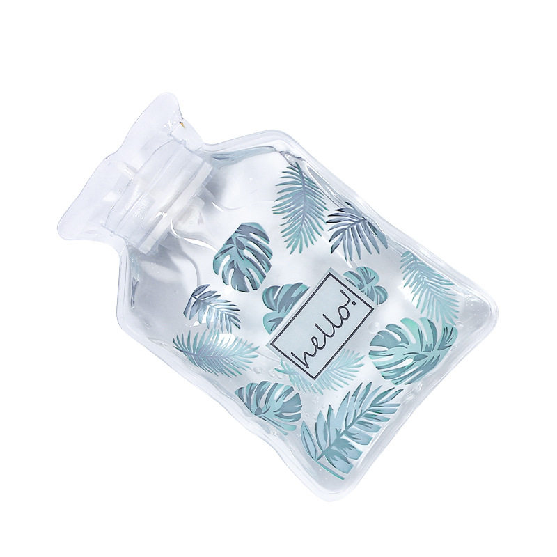 简约pvc透明注水热水袋可爱学生灌水暖水袋暖脚小号随身暖手宝