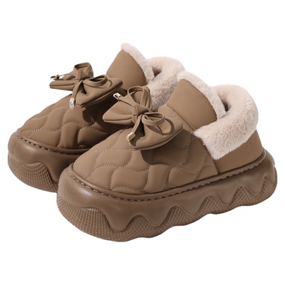 蝴蝶结儿童棉拖鞋女童2025新款