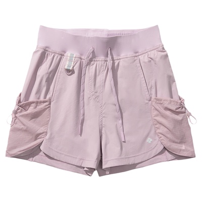 瞬时山野Monterest户外C6防泼水轻量透气四面弹徒步高腰短裤女款