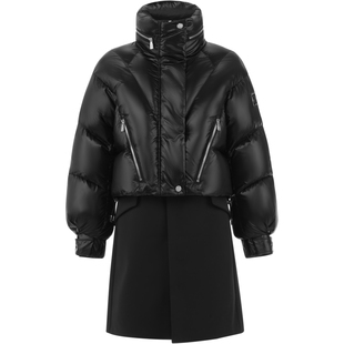 波司登奥莱冬季女士首创泡芙风衣一衣三穿鹅绒厚羽绒服时尚百搭