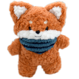 狐狸毛绒玩具学生可爱笔袋化妆包零钱包车载纸巾套家居纸巾抽礼物