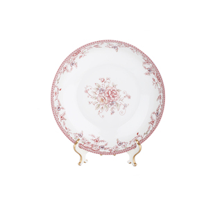 逐鹿民生釉中彩浪漫风情家用菜盘圆盘深盘鱼盘套装礼品骨瓷促销